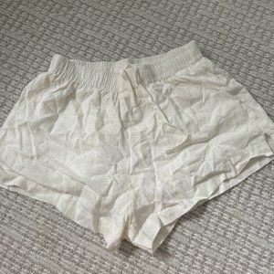 Princess Polly White Flowy Shorts